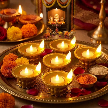 Water Pouring  Diya Led Light