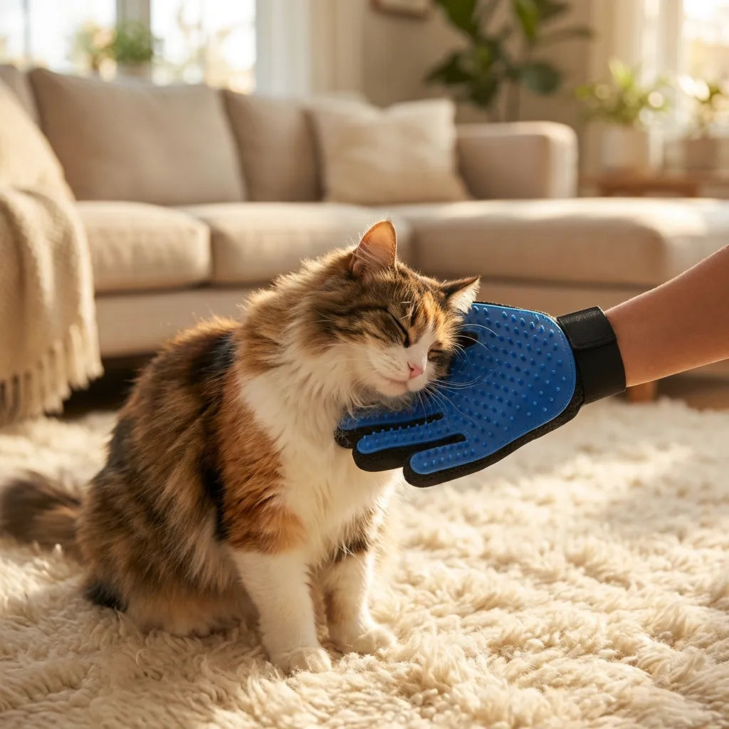 Pet Cleaning-Grooming Hair Hand Gloves