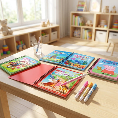 Reusable Magic Water Quick Dry Book Water Coloring Book