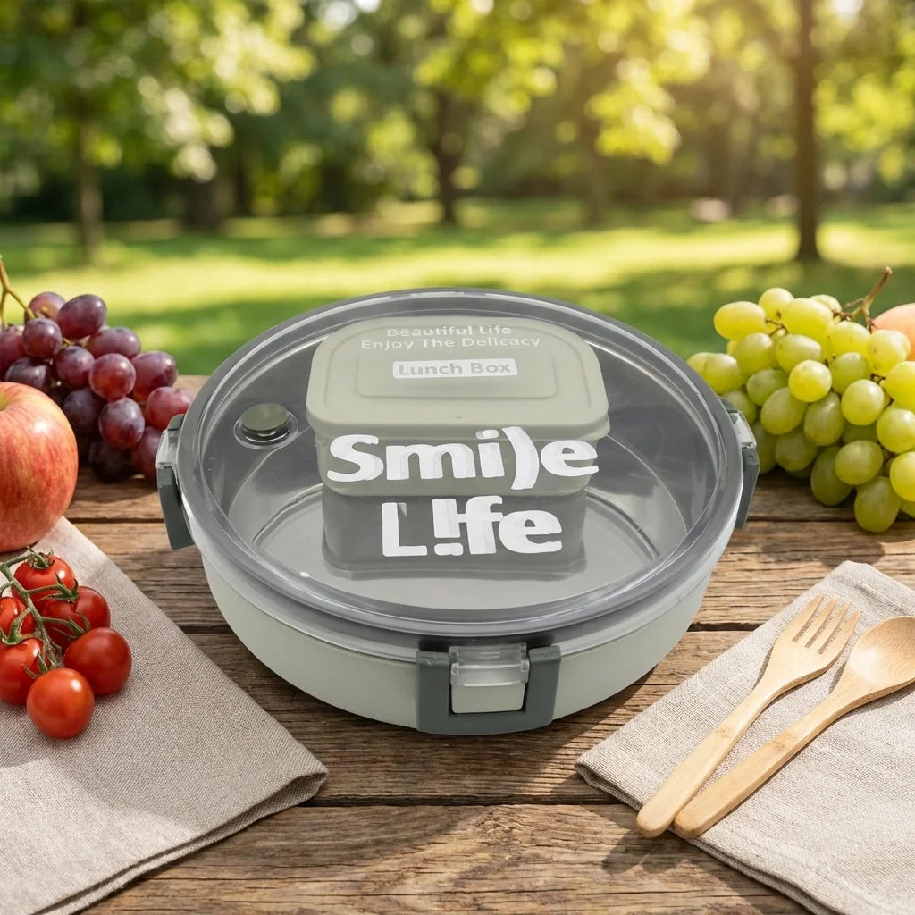 Stainless Steel Round Lunch Box