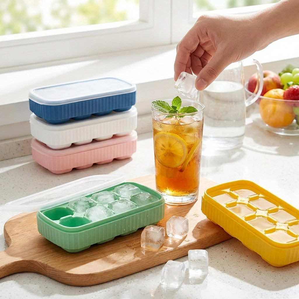 Mini Silicone Ice Cube Tray with Lid