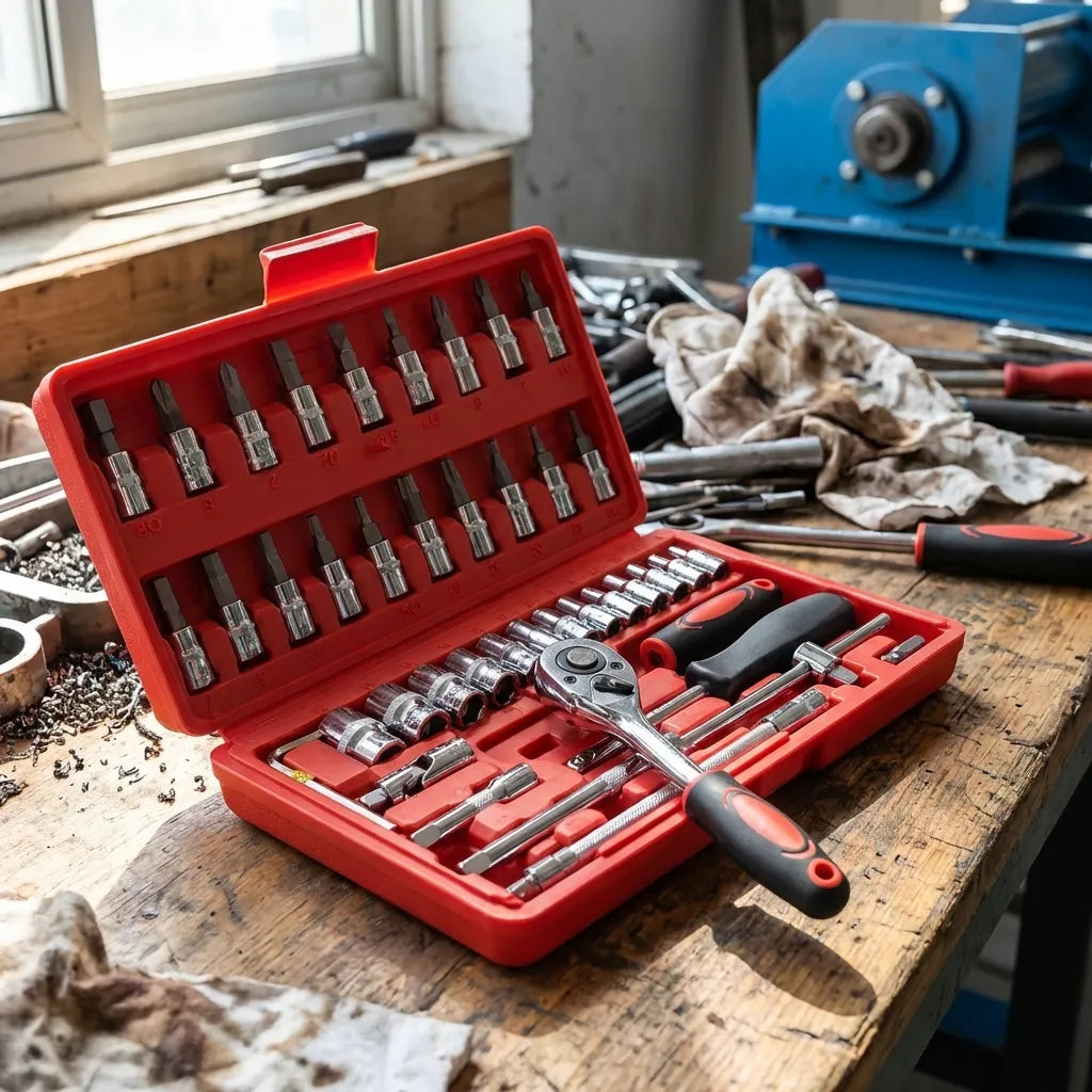 46-Piece Ratchet Wrench Set