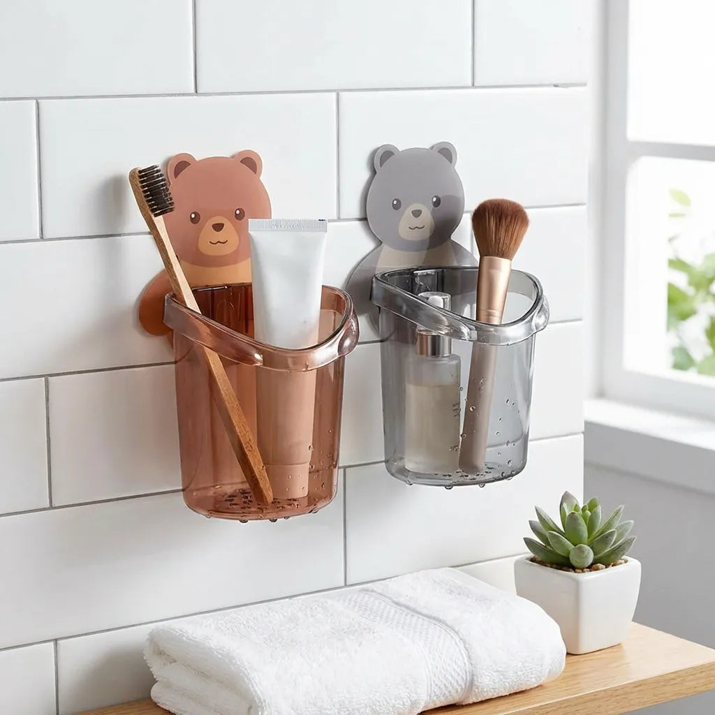 Wall-Mount Toothbrush Holder (2-Pack)