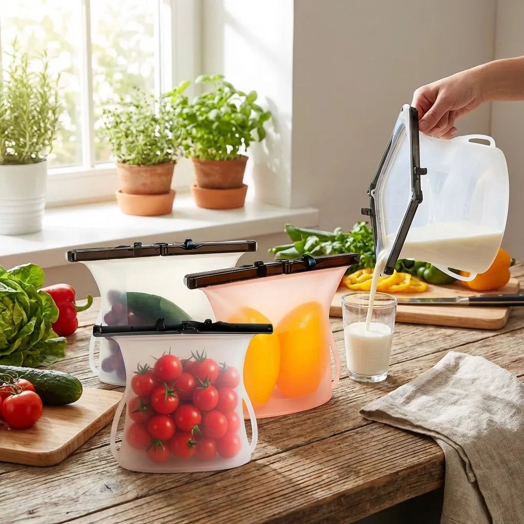 Reusable Silicone Bags (3 Pcs)