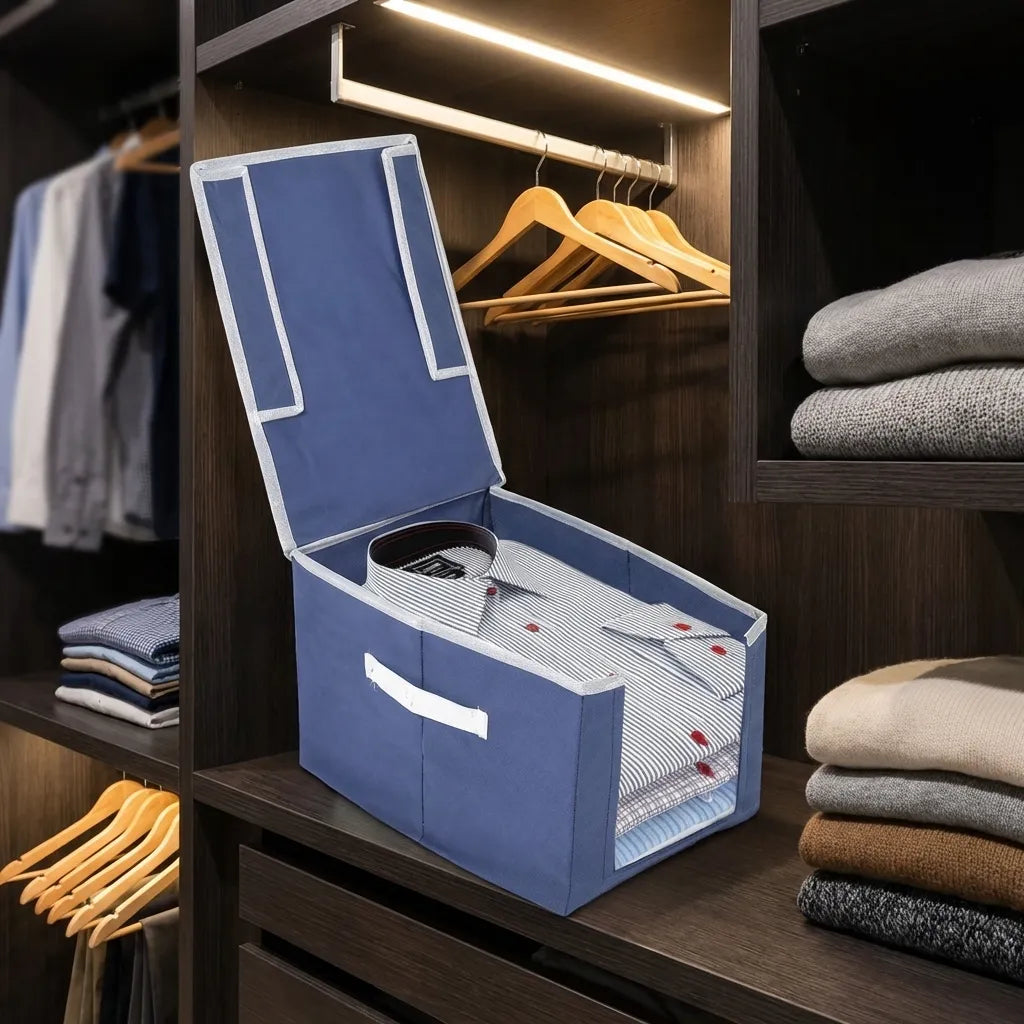 Closet Organizer-Foldable Shirts and Clothing Organizer Stackers