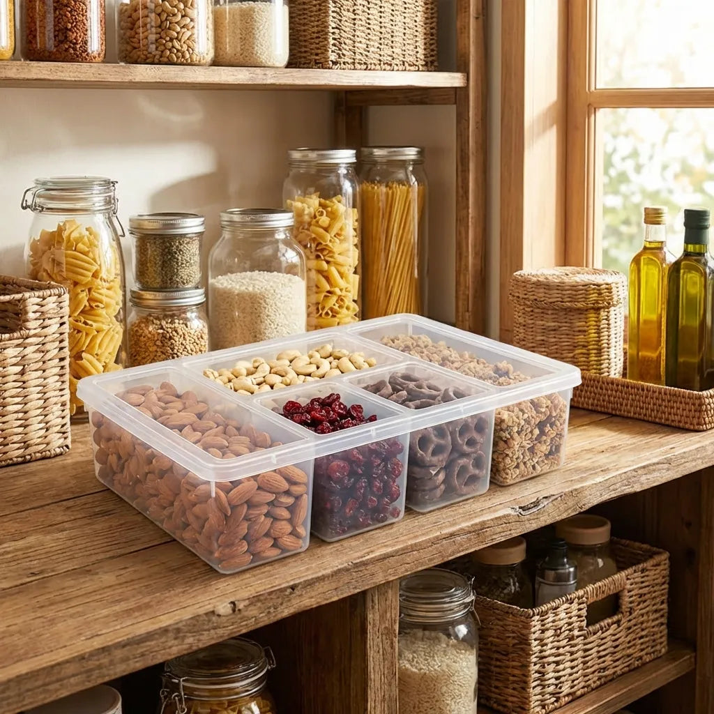 5-Compartment Fridge Organizer