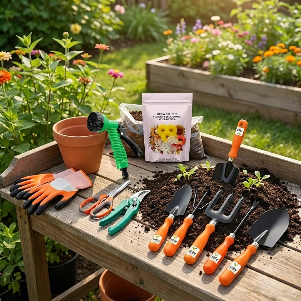 6 in 1 Garden Tools with Box