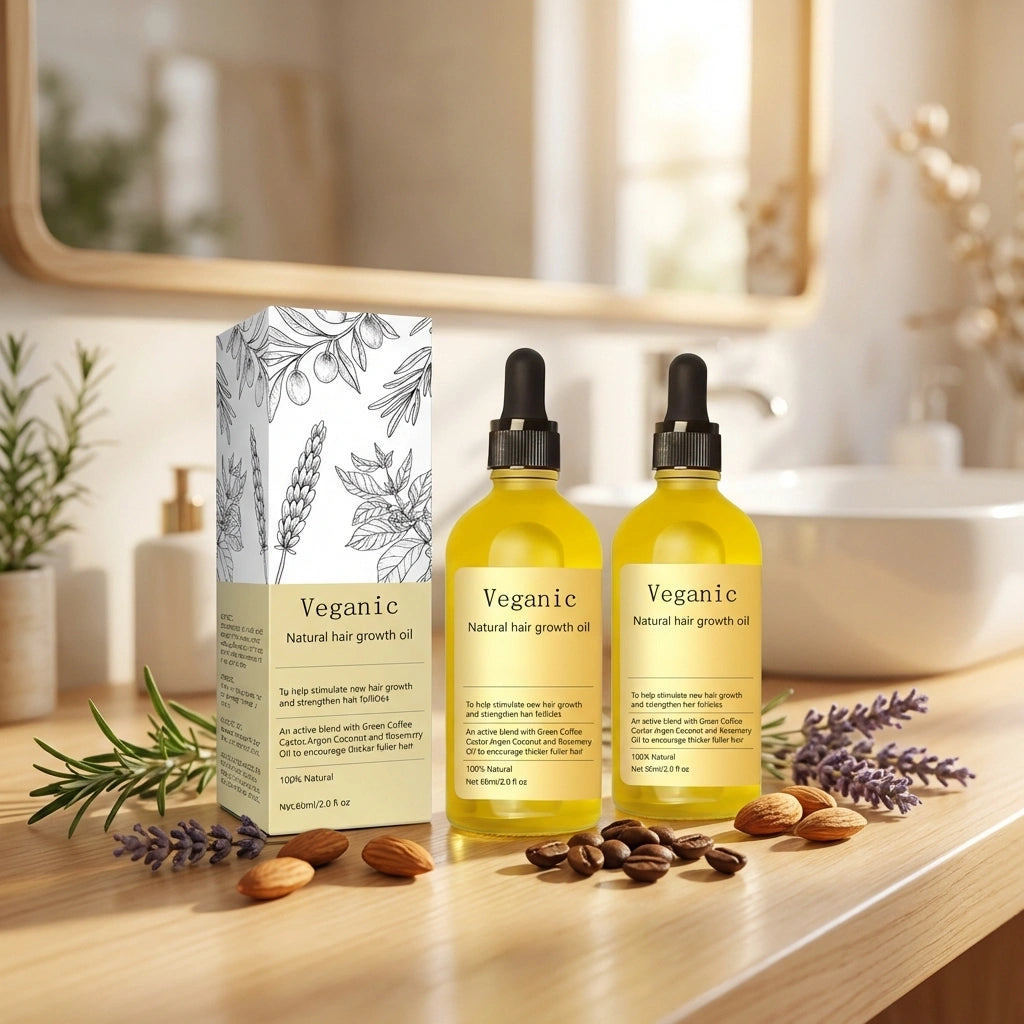 Vegan Natural Hair Growth Oil (Pack of 2)