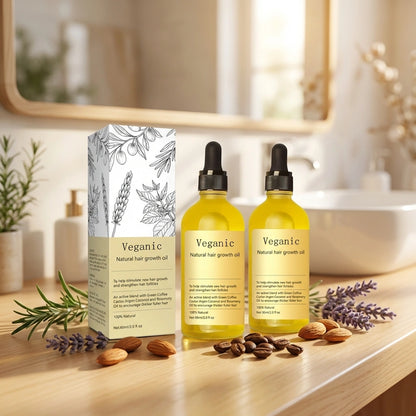 Vegan Natural Hair Growth Oil (Pack of 2)