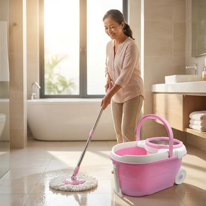 Steel Spin Mop Set