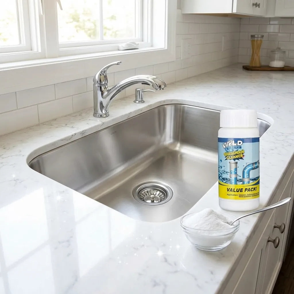 Powerful Drain Blockage Cleaner Sink