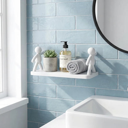Wall Hanging Bathroom Shelf Storage Rack (Pack of 2)