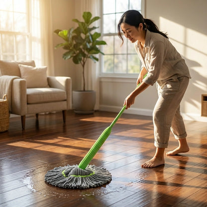 Self-Twisting Rotating Mop