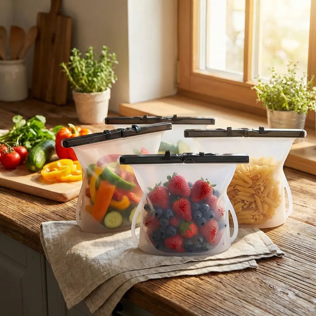 Reusable Silicone Bags (3 Pcs)