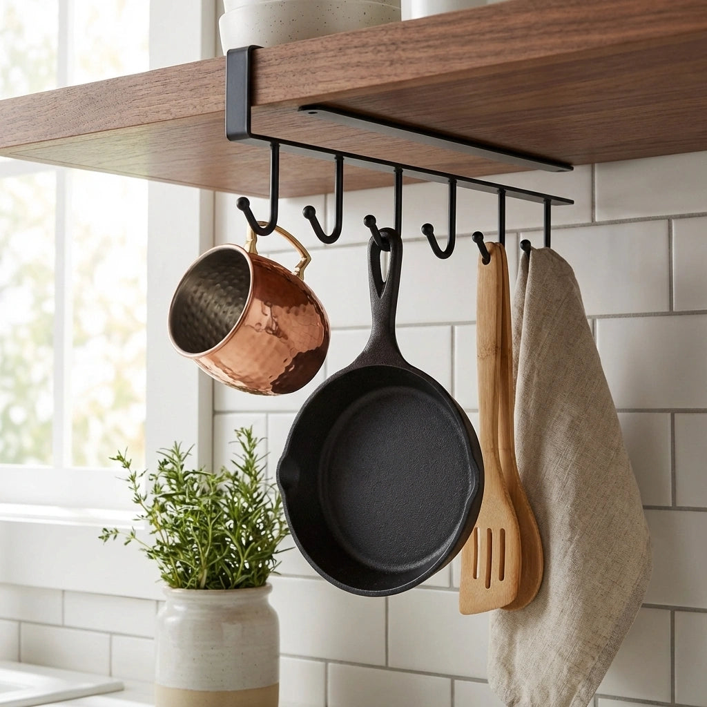Under-Cabinet Hook Organizer