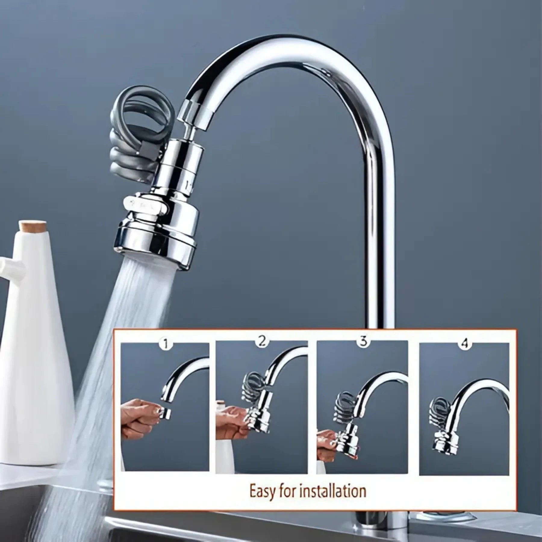 Flexible Faucet Sprayer Attachment