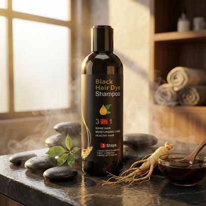 BLOSDREAM Black Hair Shampoo 3 in 1-100ml (Pack of 2)