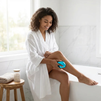 Crystal Hair Eraser for Women and Men, Magic Crystal Hair Remover Painless Exfoliation Hair Removal Tool for Arms Legs Back, Washable Crystal Epilator Without Shaving for Smooth Skin Gifts (random Colour)