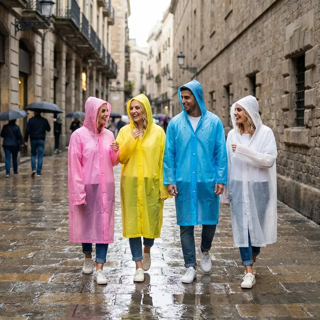 Clear Waterproof Rain Poncho