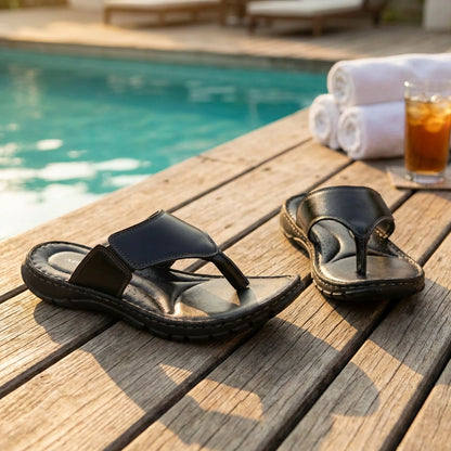 CloudStep Leather Slippers