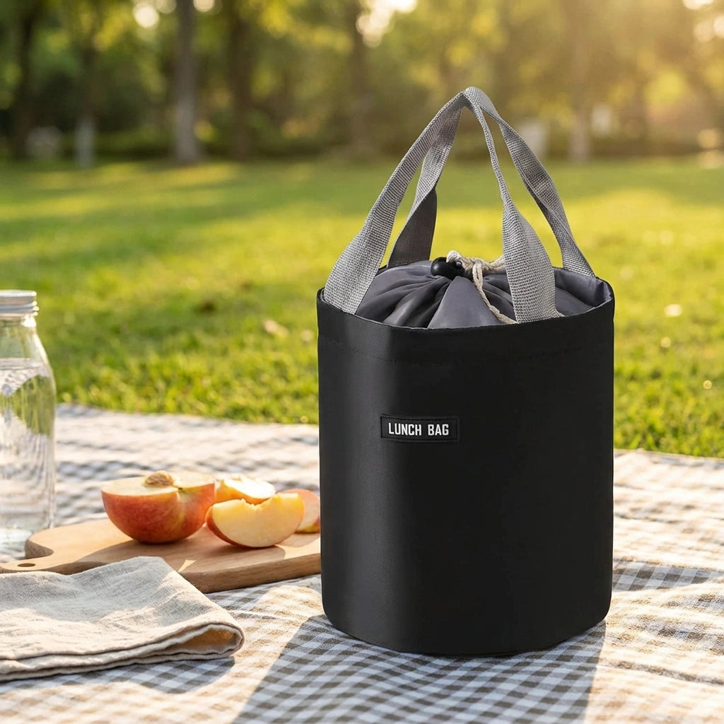 Cylindrical Insulated Lunch Bag
