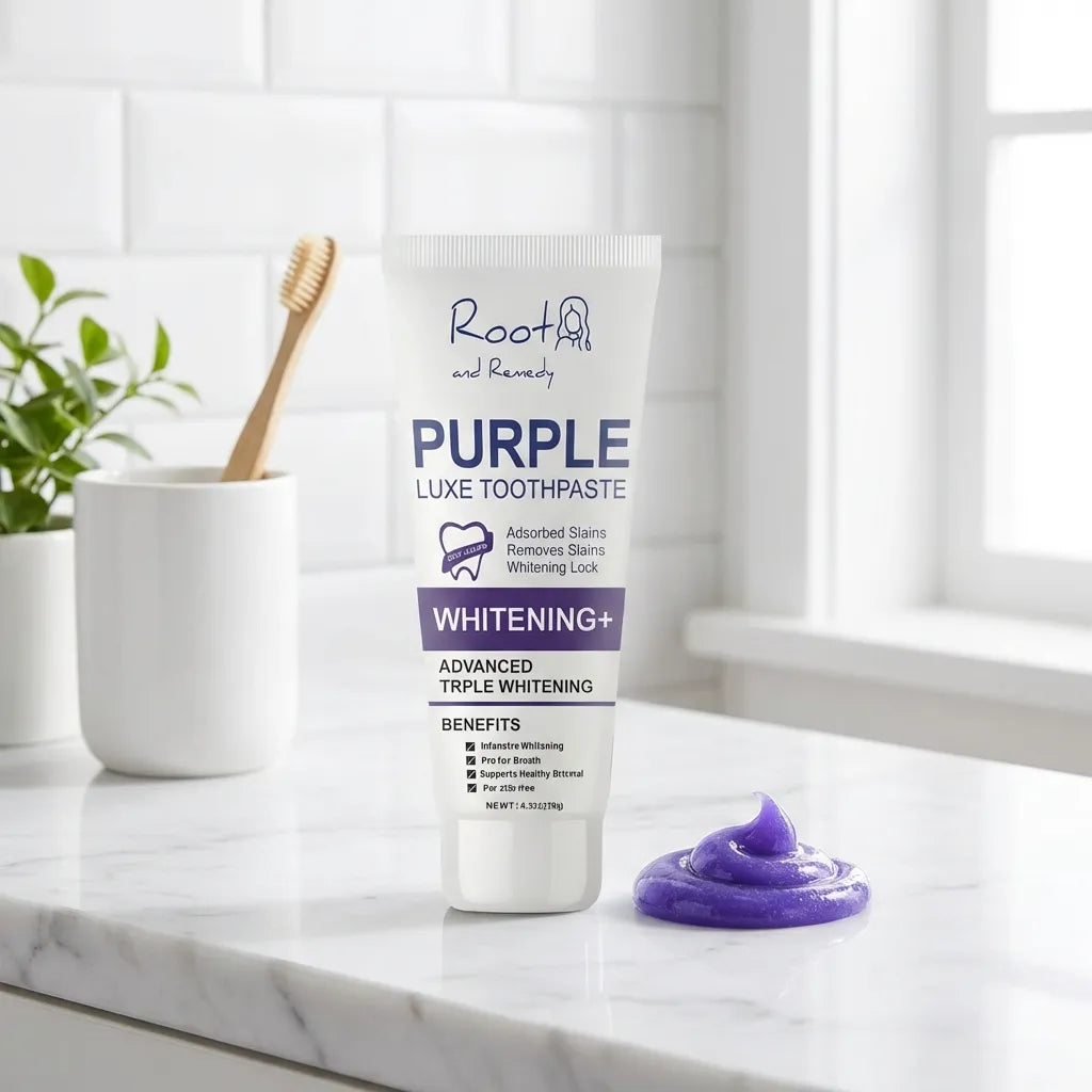 Color-Correcting Purple Toothpaste