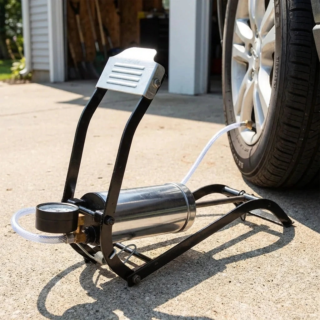 Heavy-Duty Air Foot Pump for Vehicles