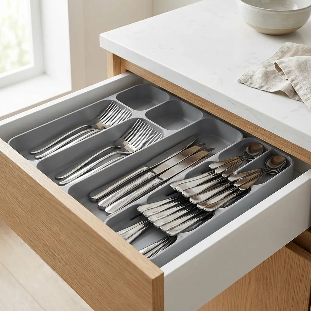 1 Pc Cutlery Tray Box Used For Storing