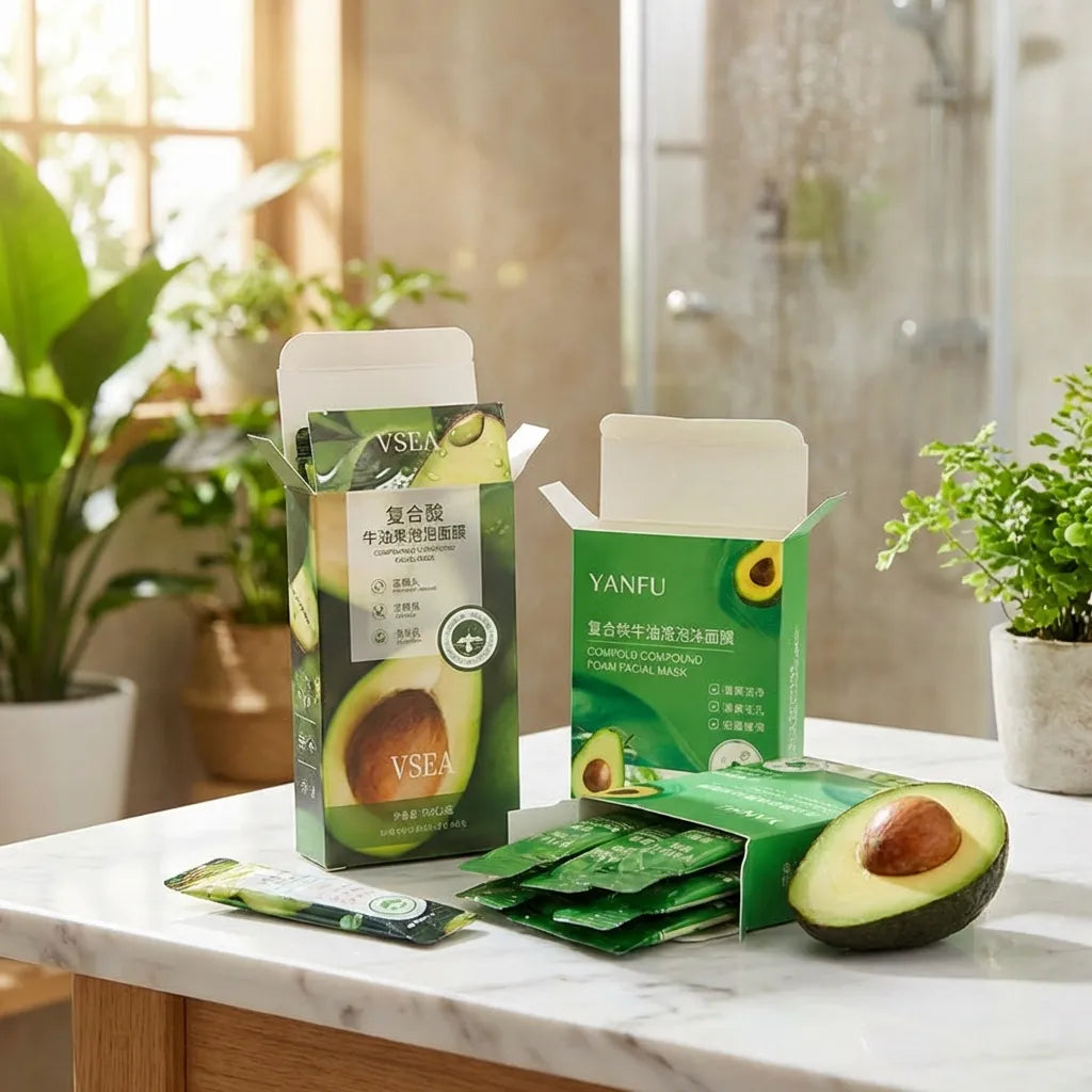 Avocado Bubble Mask Set