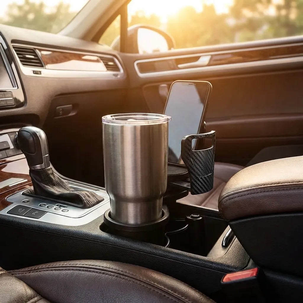 2 in 1 Multifunctional Car Drink Cup Holder Organizer