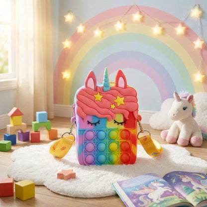 Pop It Unicorn Bag for Girls