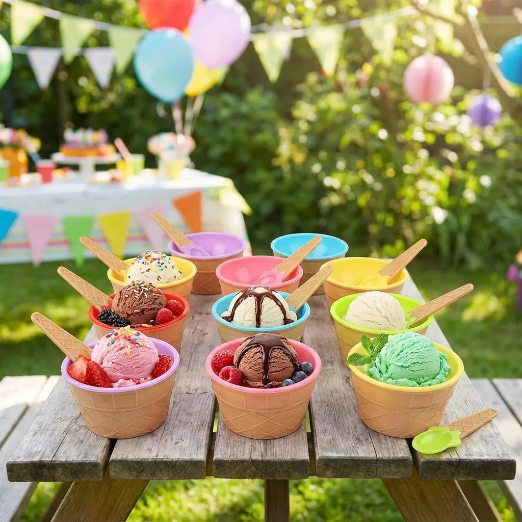Ice Cream Bowl & Spoon Set