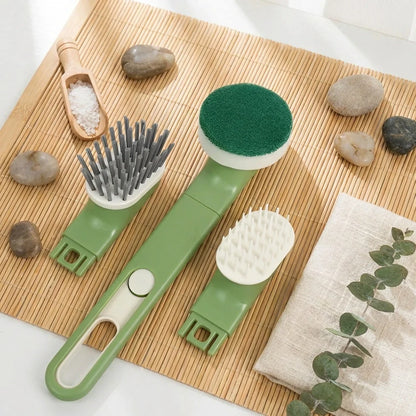 Long-Handle Dish Brush Set