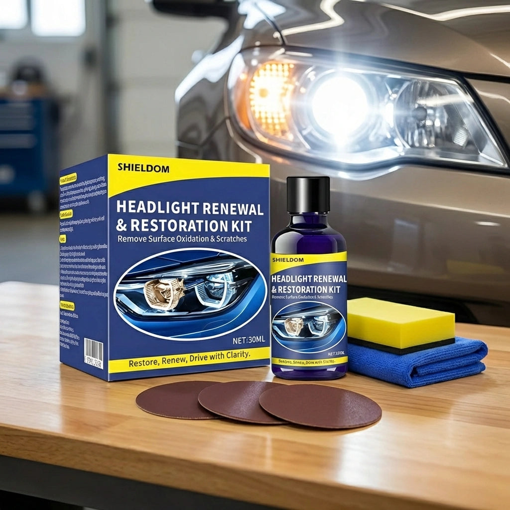 Headlight Renewal and Restoration Kit 200 ml Pack of 2