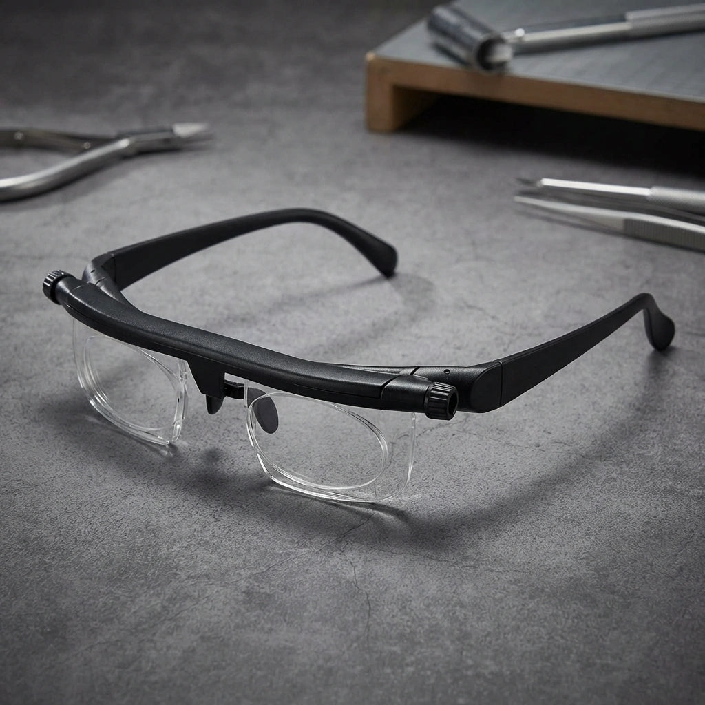 Flex focus adjustable glasses