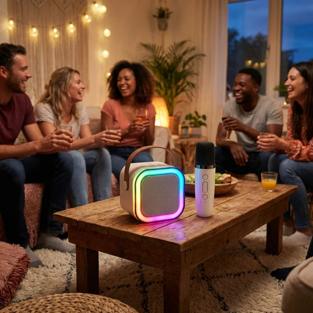 Bluetooth Speaker with Karaoke Mic