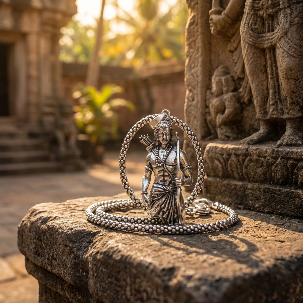 Lord Ram Pendant With Chain