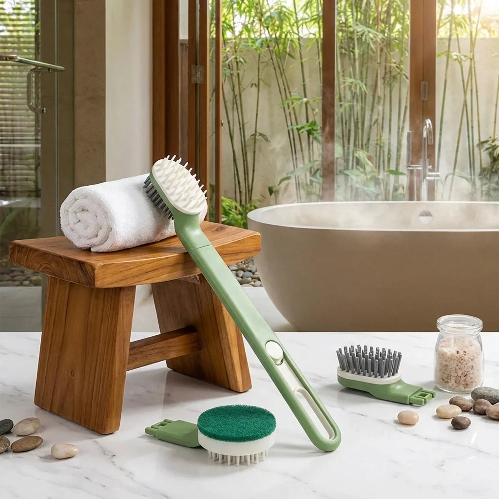 Long-Handle Dish Brush Set