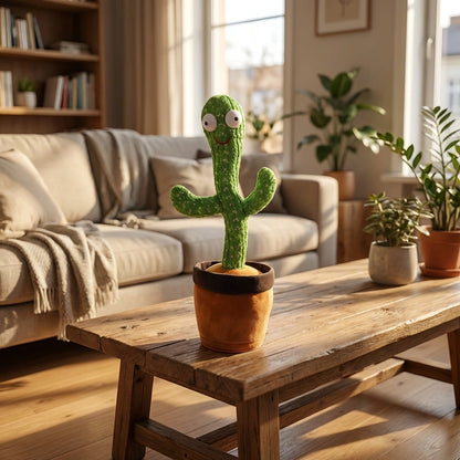 LED Musical Dancing and Mimicry Cactus Toy