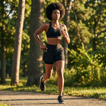Slim Fit 2-in-1 Running Shorts