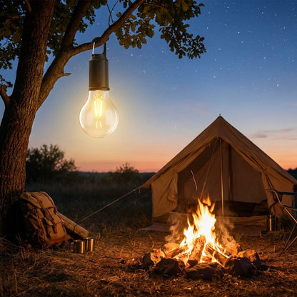 Decorative Hanging Bulb with 3 Modes Tent Lamp for Camping Pack of 1