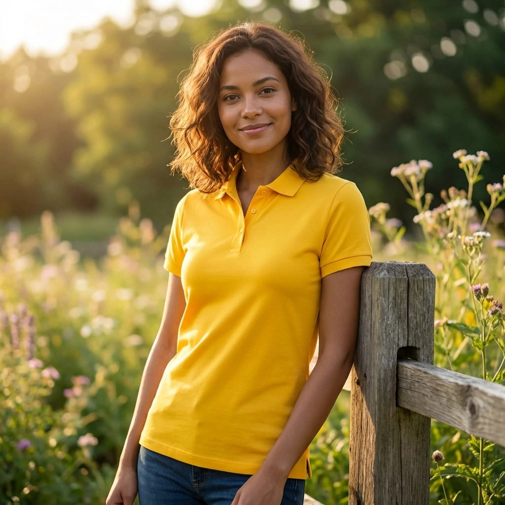 Bright Yellow Polo Tee