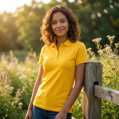 Bright Yellow Polo Tee