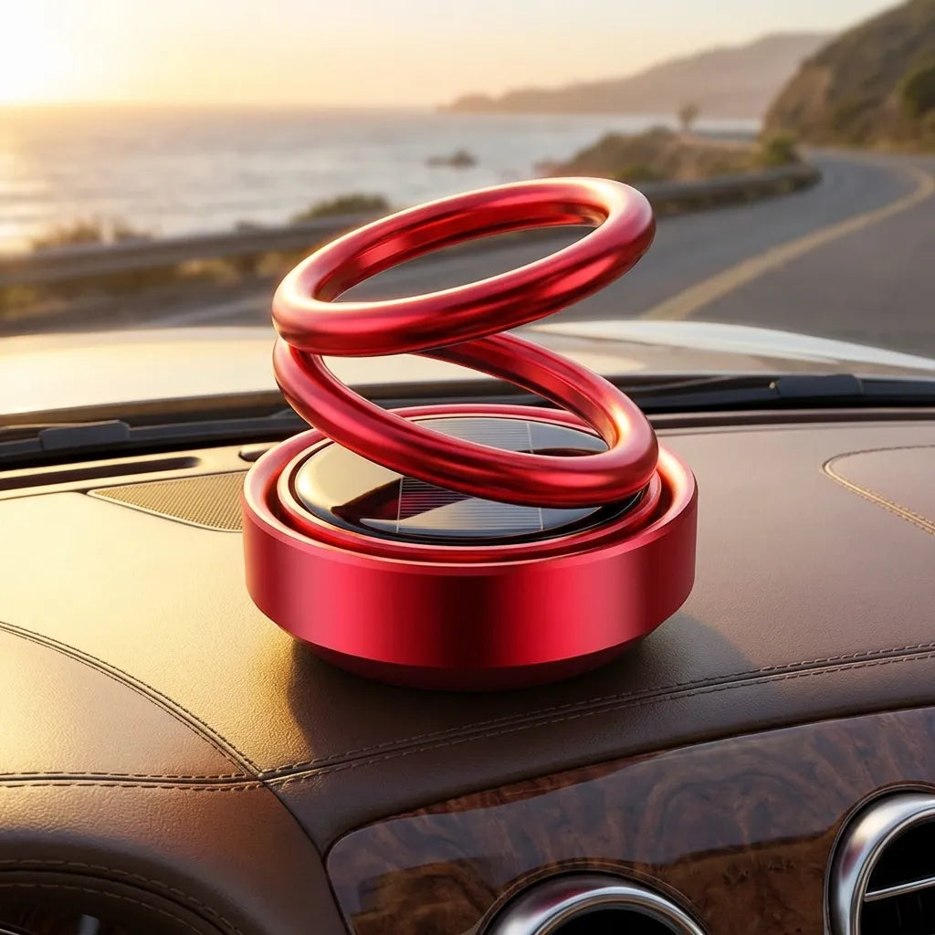 Car/Room Air Freshener- Solar Power Rotating