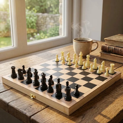 Folding Wooden Chess Set