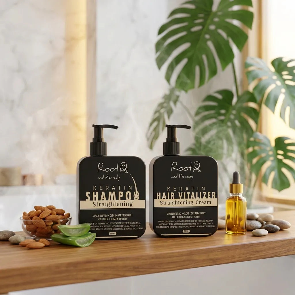 Herbal Hair Straightening Combo