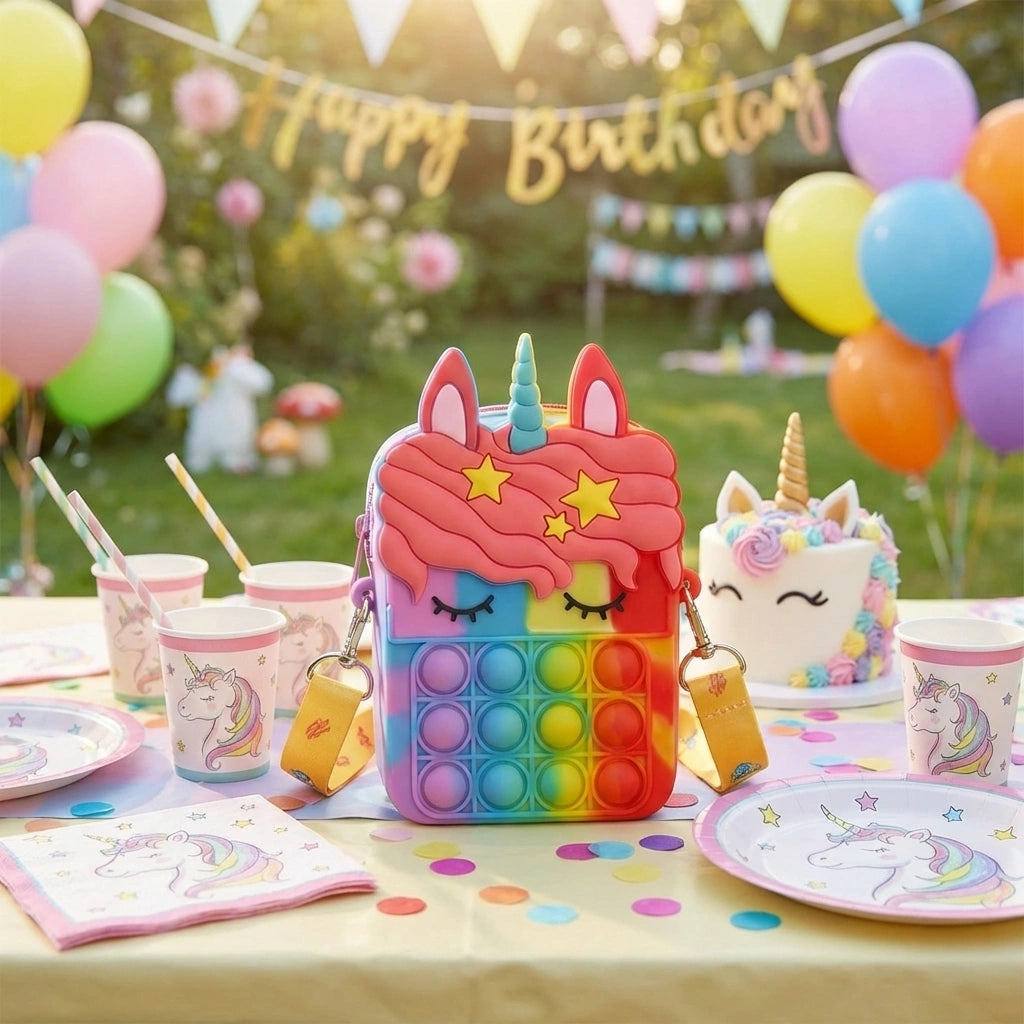 Pop It Unicorn Bag for Girls