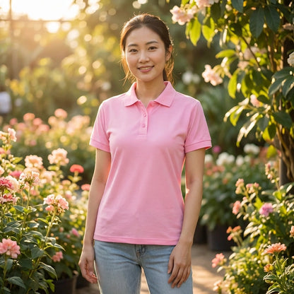Soft Pink Polo T-Shirt