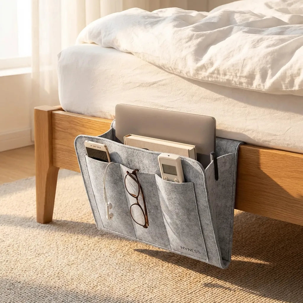 Bedside Caddy Essentials Pocket Hanging Storage Organizer