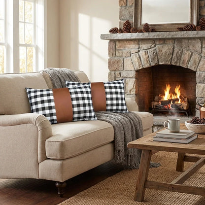 Leather Decorative Pillow Covers